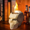 Desktop Skull Bio Ethanol Fire Pit Portable Abstract Human Head Fireplace Burner