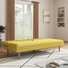 Yellow Sofa Bed 3 Seater Fabric Click Clack Sleeper Sofabed Couch Recliner