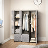 Plastic 12 Cube Wardrobe Cupboard Closet Cabinet Organizer Storage Furniture