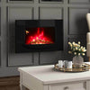 Thermostatic Multi Colour Flame Electric Fireplace LED Fire Wall Mounted Remote