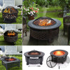 BBQ Grill Bowl Firepit Stove Heater Fire Pit Brazier Barbecue Grill Outdoor