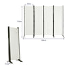 4-Panel Room Divider 173cm Folding Privacy Screen Portable Fiber Wall Divider