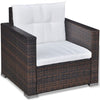 42742 17 Piece Garden Sofa Set Poly Rattan Brown (UK/IE/FI/NO Only) E3G4