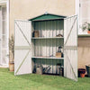 Garden Shed Galvanised Steel Outdoor Tool Storage Shed Multi Colours
