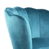 Genesis Flora Accent Tub Chair Scallop Armchair Petal Back With Golden Legs