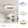 Modern LED Ceiling Fan Light Adjustable Wind Speed Remote Control Dimmable Lamps