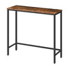 Wooden Free Standing Hallway Console Table Living Room Shelf Display Metal Legs
