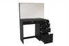 Birlea Ava 5 Drawer Dressing Table with Mirror Vanity Desk Make Up Black