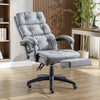 Home Office Chair Recliner Swivel Adjustable Linen Fabric Computer Desk Chair