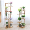 Tall Bamboo Wood Plant Stand Corner Plant Shelf Plant Table Display Railing Yard
