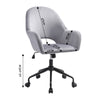 Adjustable Computer Desk Chair Velvet Padded Swivel Armchair Home Office Study
