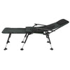 Fishing Camping Recliner Bed Chair Adjustable w/6 Legs Fabric Mattress