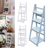 3/4 Tier Flower Plant Pot Shelf Stand Ladder Display Garden Wooden Rack Holder