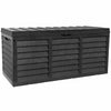 Black 320L Plastic Storage Box Garden Outdoor Shed Utility Cushion Chest Truck