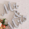 Wooden Standing Silver Mr and Mrs Letters SignTable Wedding Decorations UK