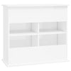 Aquarium Stand Fish Tank Cabinet Base High Gloss White Engineered Wood