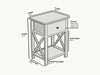 Smart Bedside Table Cabinet Nightstand Side Drawer Shelf Storage Home Bedroom