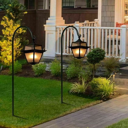 8PC Strong Shepherd Hook Crook Garden Hanging Wedding Plants Bracket Bird Feeder