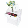 White Bedside Table With Drawers Bedside Cabinet Nightstand Storage Bedroom Home