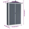 Garden Shed Galvanised Steel Outdoor Tool Storage Shed Multi Colours