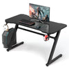 Gaming Computer Desk w/Cup Holder Headphone Hook Z-shaped Ergonomic Workstation