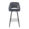 Pair of Bar Stool Black Blue Grey Velvet Chair Kitchen Bar Chair Modern Bar Home