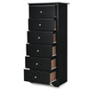 Modern Narrow Chest of Drawers Bedside Cabinet Sideboard Bedroom 6 Drawers Chest