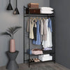 Retro Wire Garment Clothes Rail Rack Open Wardrobe Closet Storage BedroomHallway