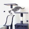 Cat Tree Cat Tower Cat Condo with Scratching Posts, Ladder for Cats Kitten Grey
