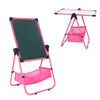Pink Double-sided Easel Magnetic Drawing Board Whiteboard & Chalkboard For Kids