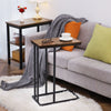 C Shaped End Table Sofa Side Table Coffee Table Wooden Living Room