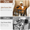Set of 2 2-Tier Nightstand BedSide Sofa Table Storage Unit w/Charging Station