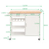 Mobile Kitchen Island Trolley Cart Storage Home Restaurant Serving Rack Carts