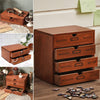 Wooden Small Chest of Drawers Storage Cabinet Desktop Trinkets Box Jewelry Case