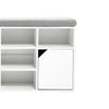 Hallway Shoe Cabinet Bench Storage Shoes Rack Unit Cupboard Cushion Padded Seat