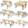 Portable Folding Camping Picnic Table Party Outdoor Garden Beer Bench &Table Set