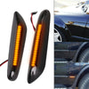 2x Black Side Indicator LED Repeater Light For BMW E81 E87 E90 E92 E60 E61