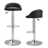 Pair of Grey / Black Bar Stools Gas Lift Swivel Home Kitchen Breakfast Chairs