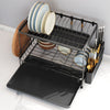 Dish Drainer Rack Storage Drip Tray Cutting Board SinkDrying Draining Plate Bowl