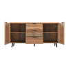 TV Cabinet Sideboard 2 Doors 3 Drawers Buffet Storage Highboard Cupboard TV Unit