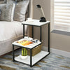 3- Tier Industrial End Table Sofa Bedside Table Nightstand Home Office Bookcase