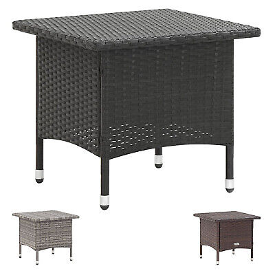 Tea Table Poly Rattan Home Outdoor Garden Backyard Tables Multi Colours vidaXL