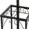 Metal Coat Stand Rack Free Standing Hall Tree Coat Hanger with Umbrella Holder