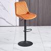 2x Breakfast Bar Stools Velvet Swivel Gas Lift Chairs Kitchen Pub Cafe Barstools
