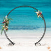 2.4M Large Moon Gate Wedding Party Walk Through Flowers Arch Frame Standing Base