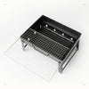 Portable Folding Charcoal BBQ Barbecue Grill Charcoal Outdoor Garden Stove Black