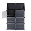 4 Tiers Plastic Storage Wardrobe Clothes Organizer Closet Cupboard Shoe Cabinet