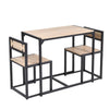 Industrial Living Room Dinette Table and Chair Set Small Space Compact Breakfast