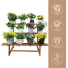 Heavy Duty Wood Plant Stand Flower Step Shelf Doorway Balcony Verandah Garden