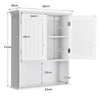 Bathroom Storage Cabinet Wall Mounted Vanity Storage Cupboard w/Adjustable Shelf